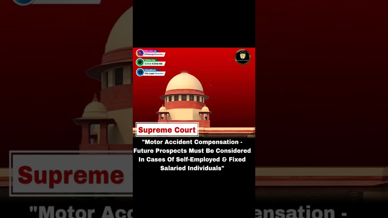 Landmark Judgement on #motor #accident & #compensation | 2024 Supreme  Court