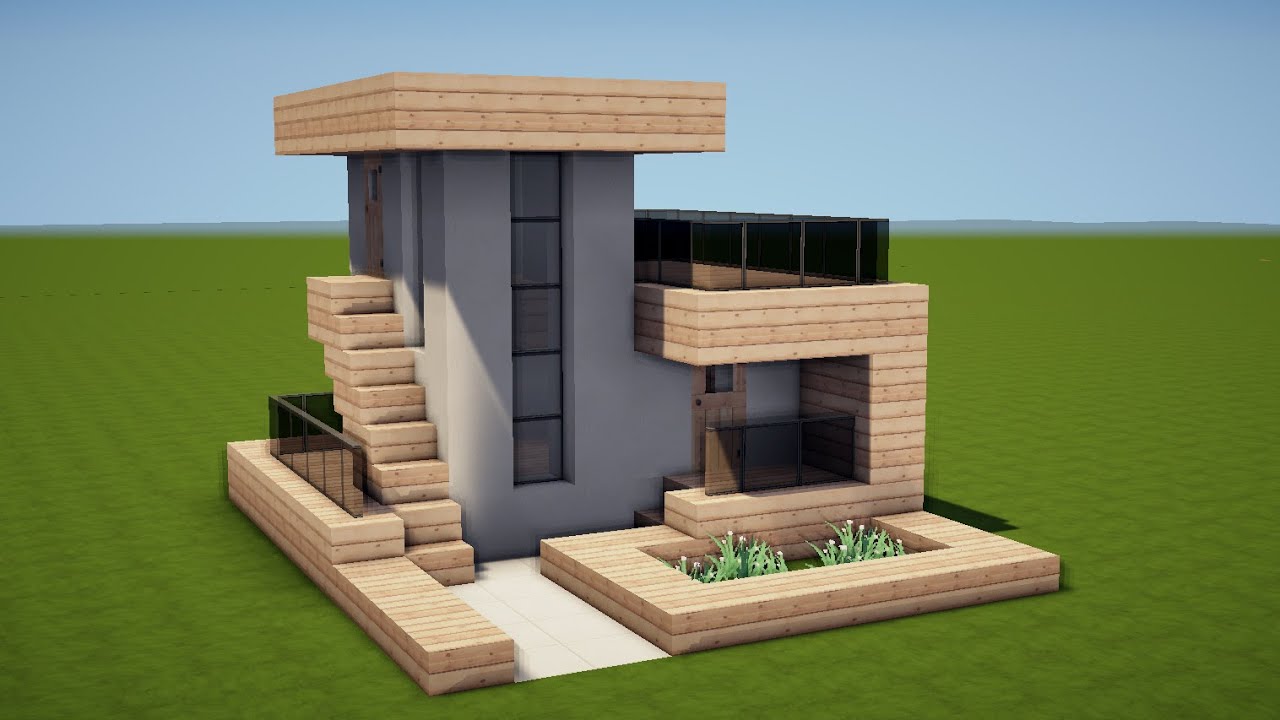 KLEINES MODERNES HAUS in MINECRAFT bauen TUTORIAL [HAUS 228]