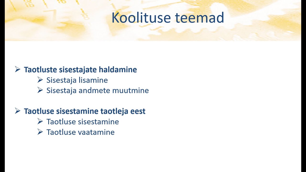 Taotluste sisestajate haldamine, taotluse sisestamine taotleja eest
