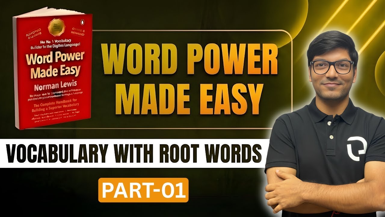 Word Power Made Easy | (Part 1) | Vocabulary for Law Entrance Exams | JMI, MHCET, AMU & CUET