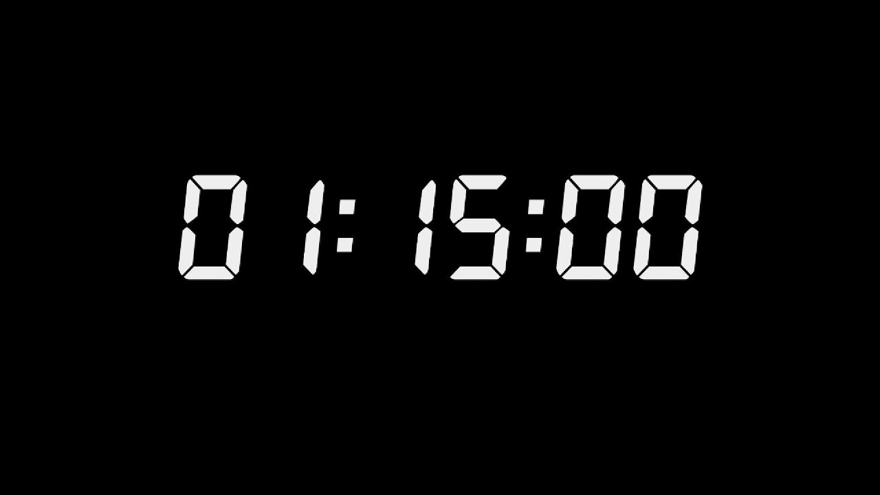 1 Hour 15 Minute Focus Countdown for ADHD | No Distractions | White Noise