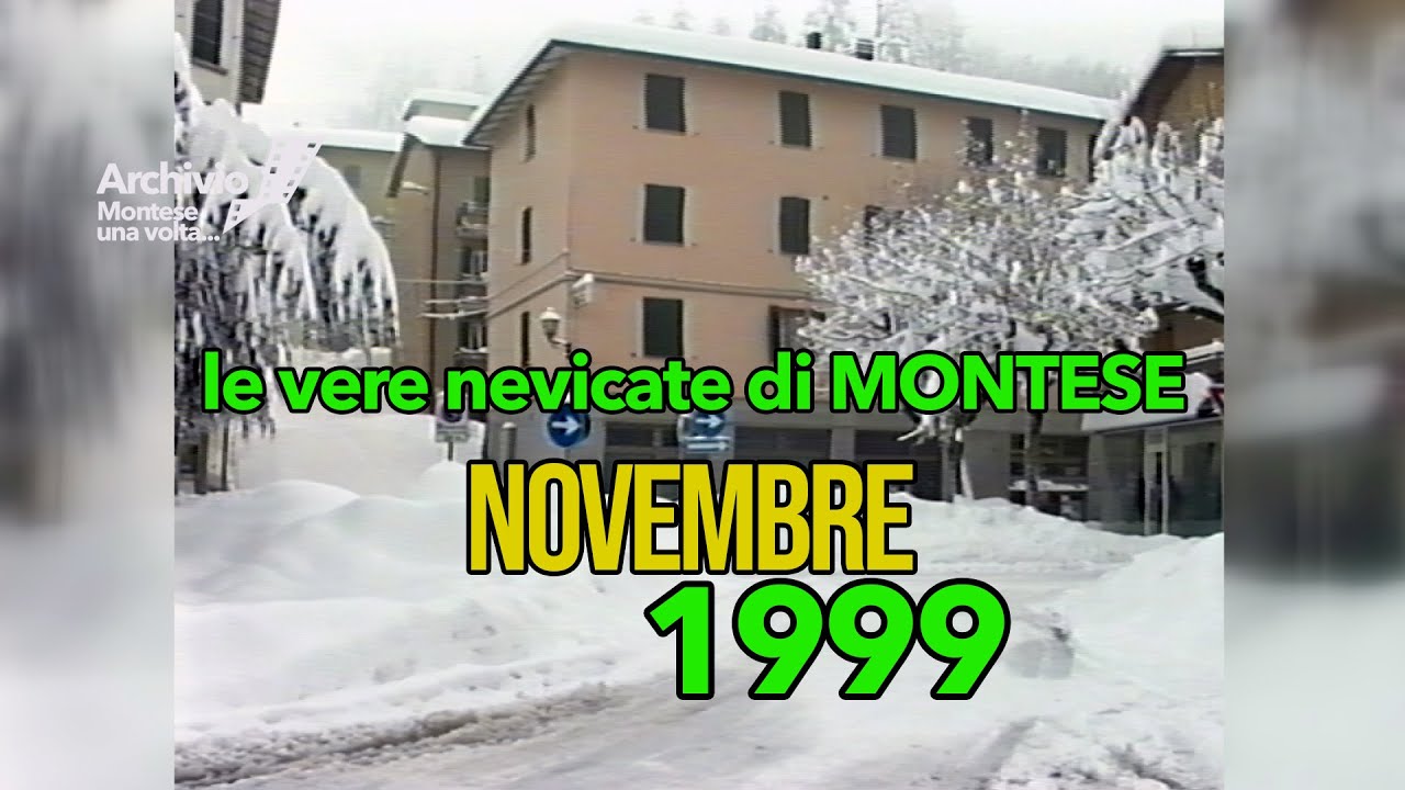 Montese la nevicata del 21 novembre 1999 Quando le nevicate erano belle abbondanti
