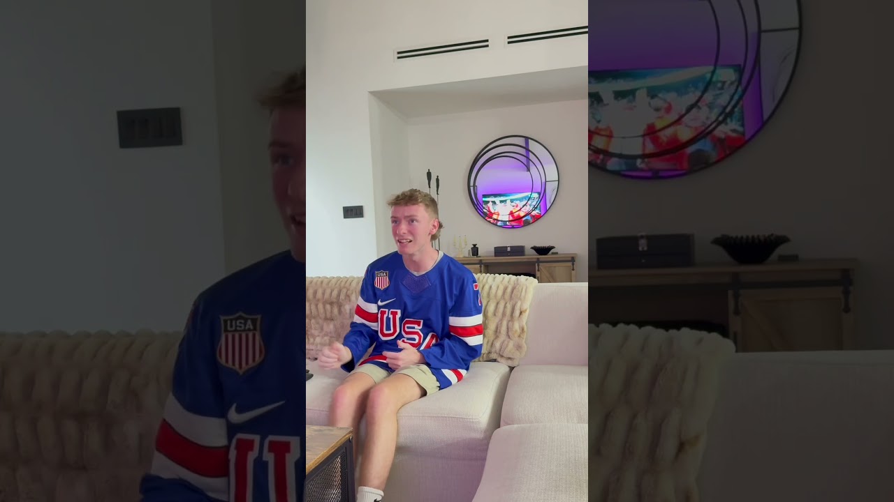 USA fan loses his mind during Canada vs Switzerland