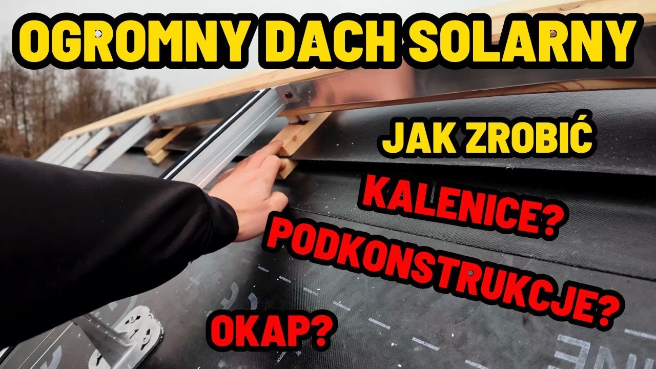 Ogromny dach solarny w technologi MyRoof❗️😲 Zaczymamy działać z podkonstrukcją, okapem i kalenicą💪