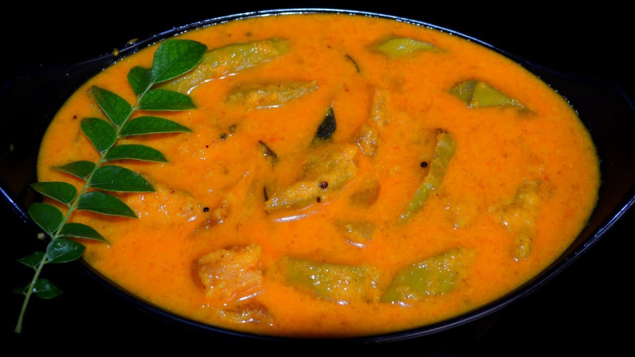 നാടൻ പച്ചമാങ്ങാ ഒഴിച്ച് കറി | Raw Mango Curry Kerala Style | Pacha Manga Curry
