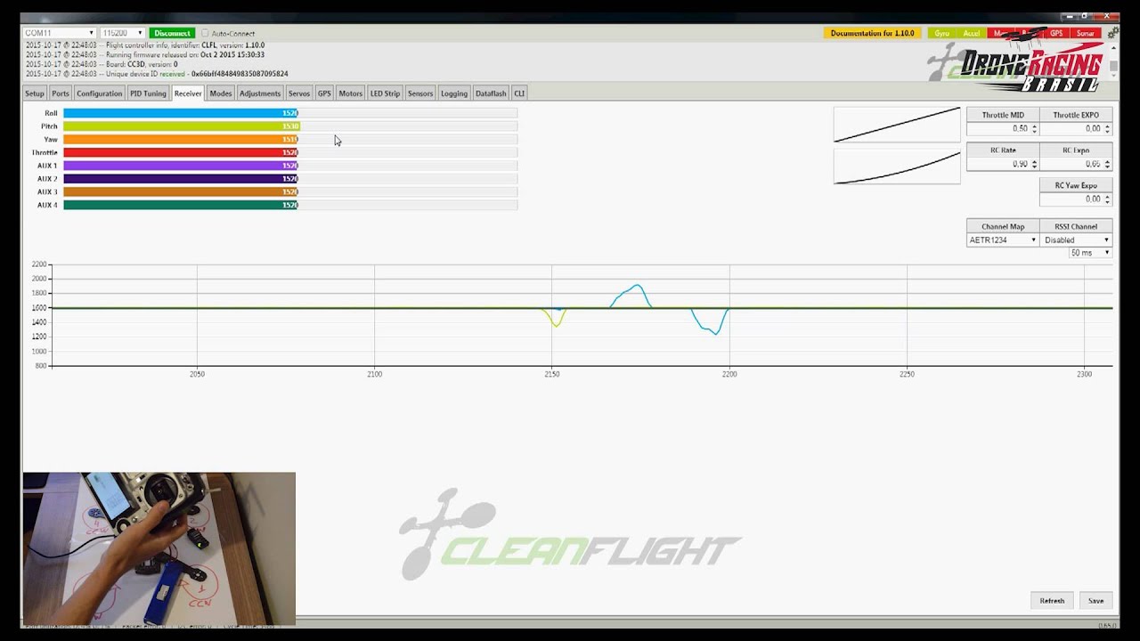 Como instalar e configurar a Cleanflight na CC3D