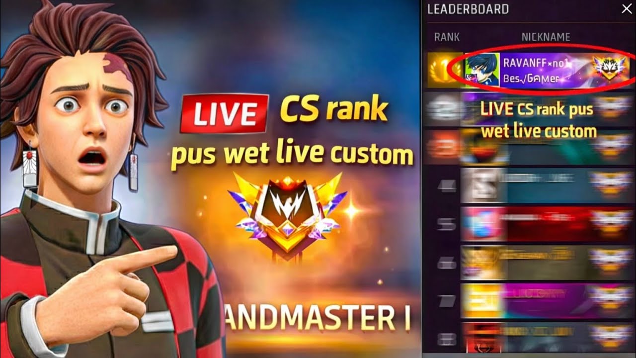 free fire live custom