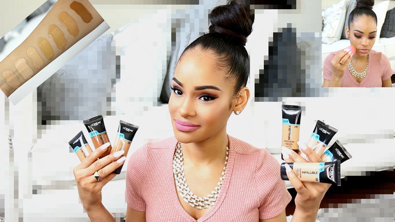 NEW L'oreal Pro Glow Foundation Review, Swatches, Demo & Wear Test!