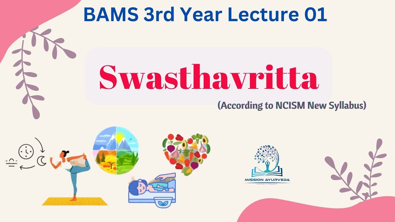 Swasthvritta Class01-BAMS 3rd year Lecture Series#MissionAyurveda#bams#swasthvritta#ayurveda#aiapget