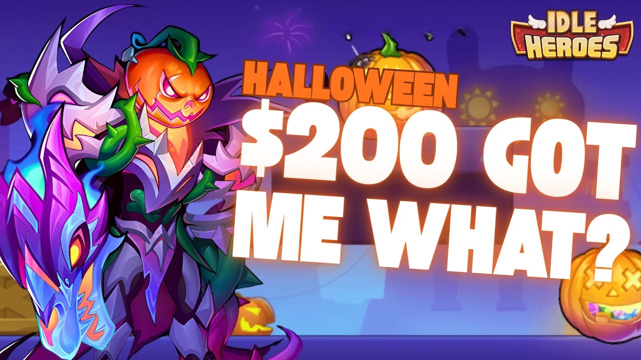 Halloween Loot is Insane! 200 USD Completion LIVE! - Idle Heroes