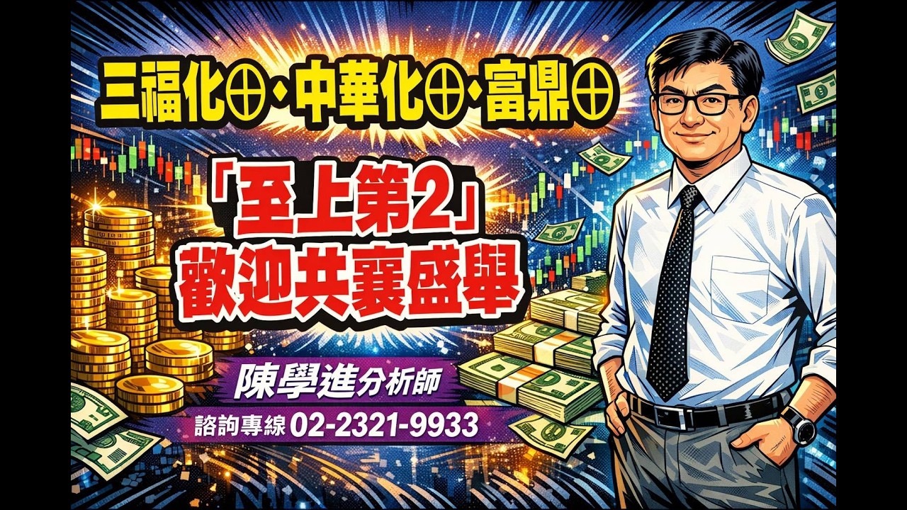 理周TV 20260313盤後 陳學進 飆股鑫天地／三福化&oplus;、中華化&oplus;、富鼎&oplus;、「至上第2」歡迎共襄盛舉