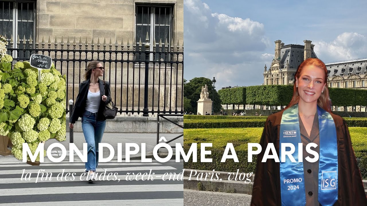 Remise de diplôme à Paris, Shopping, Week-end vlog, Beaucoup trop de Marche | bjorgit