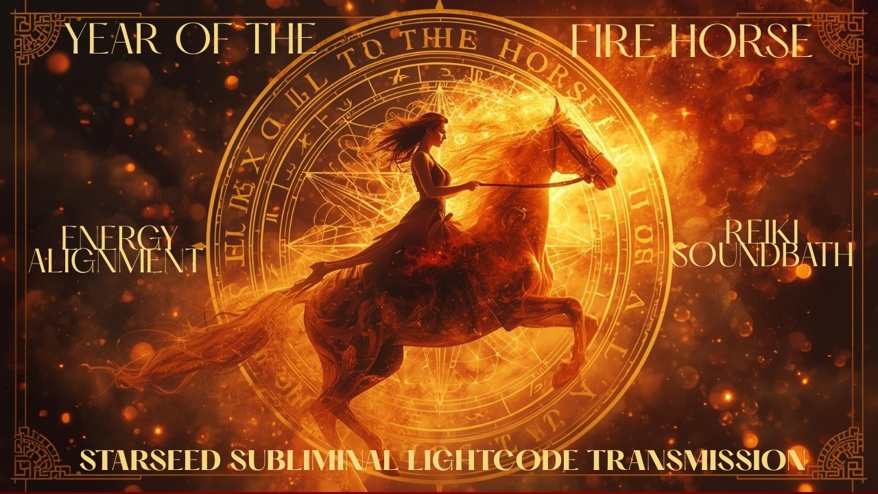 Year of the Fire Horse Energy Alignment Reiki Soundbath Starseed Subliminal Lightcode Transmission 🐎