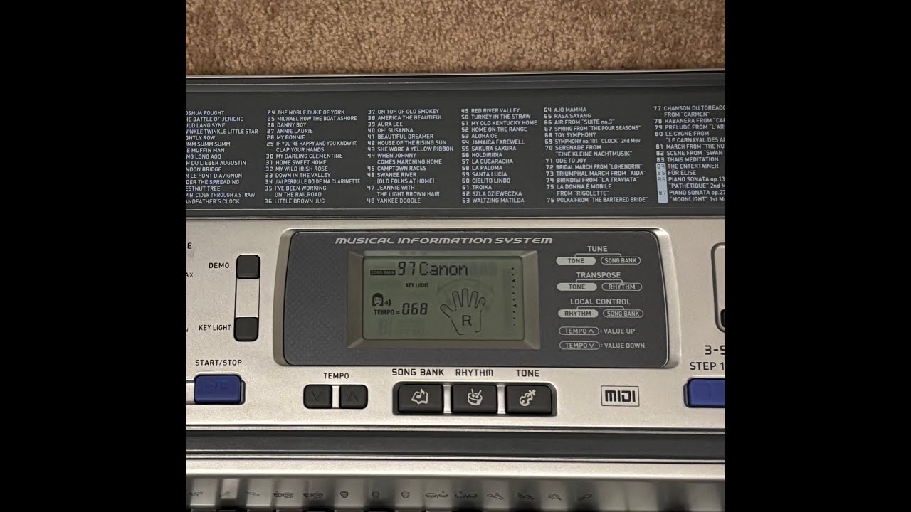 97 - Canon (Pachelbel) [Casio LK-100 Song Bank Archive]