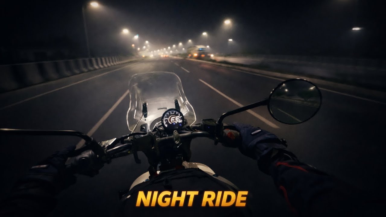 Solo Night Bike Ride | Silent Roads, Pure Riding