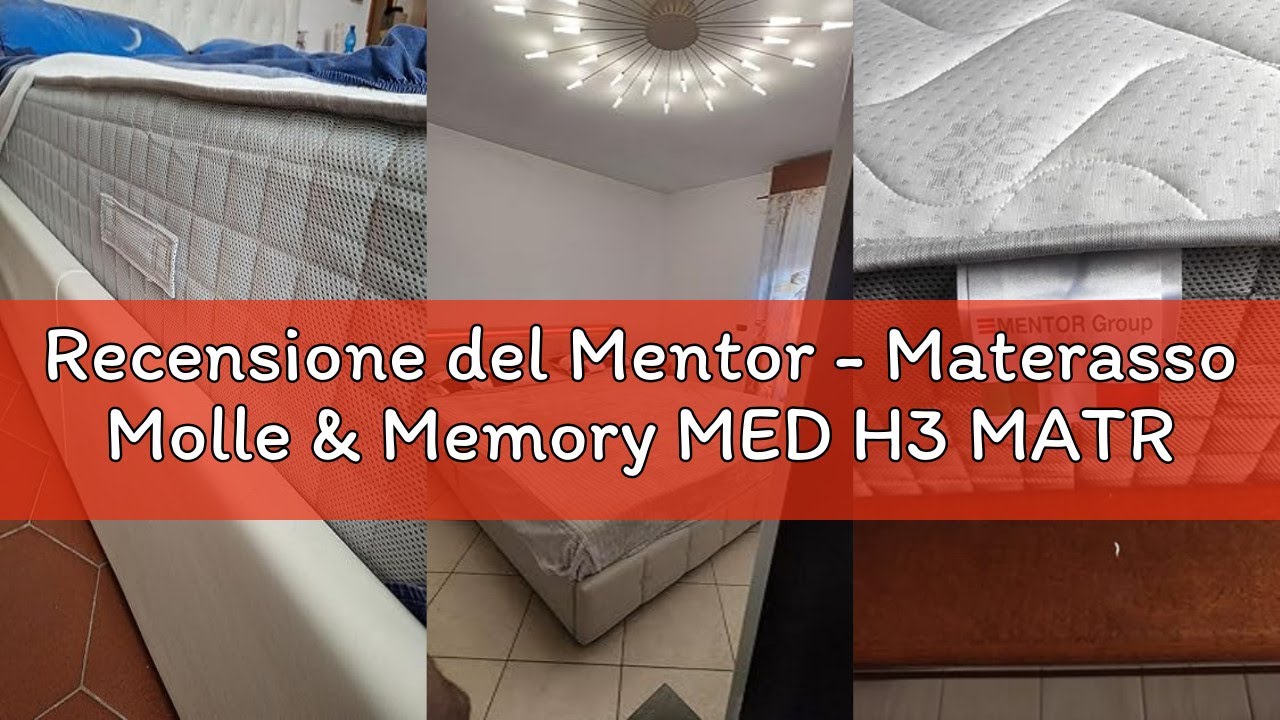 Recensione del Mentor - Materasso Molle & Memory MED H3 MATRIMONIALE 160x190 Biotech MED 2.1 DISP. M