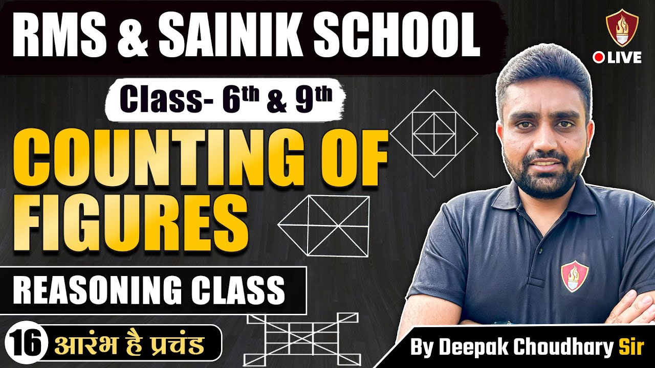 Reasoning Counting Of Figure | Intelligence Questions | AISSEE Sainik School | RMS Class 6 & 9