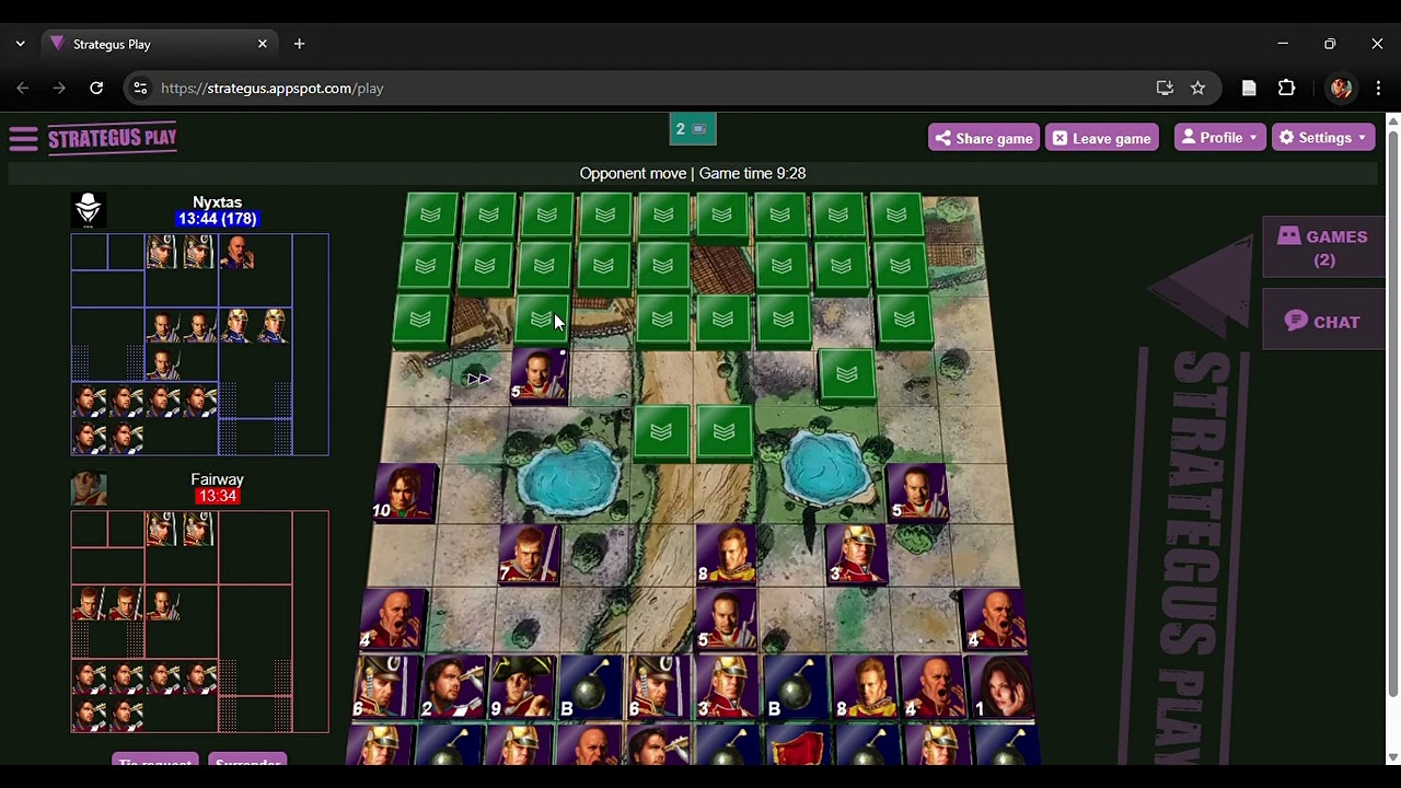 Stratego - Ranked Game on Strategus #61