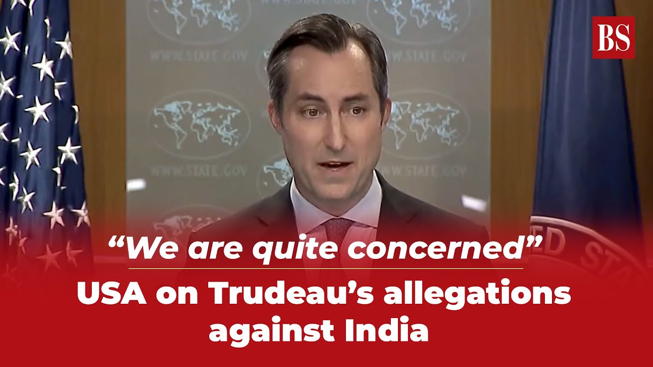 We are quite concerned: USA on Trudeau's allegations against India