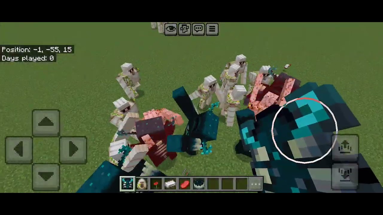 Warden vs iron golems 