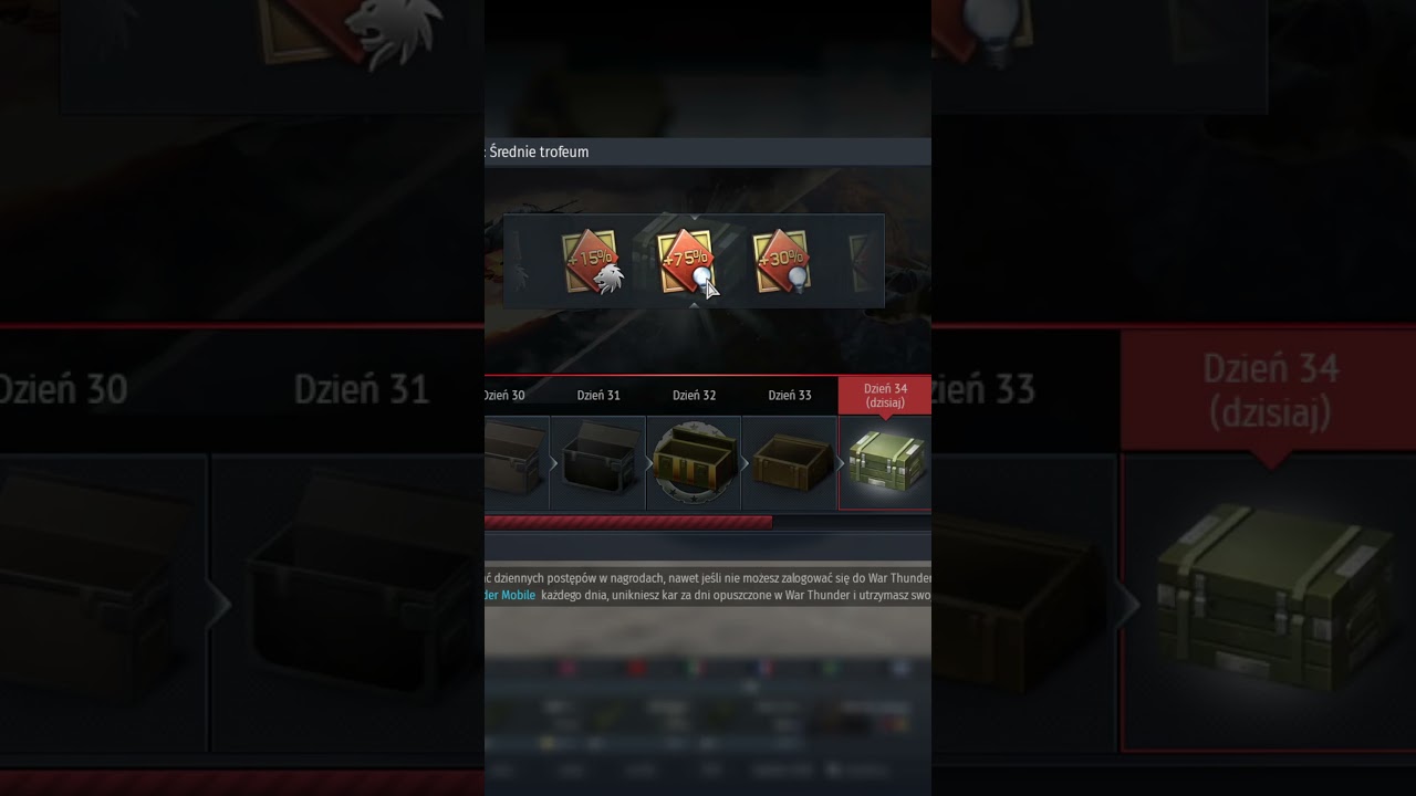 Skrzynka dzień 34 . #shorts  #warthunder  #tanks  #case