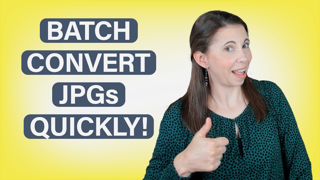 Batch convert your photos files | TIFF | JPEG | JPEG