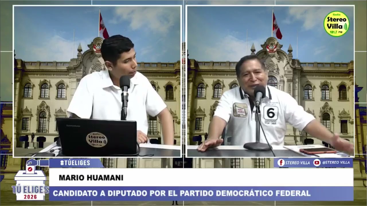 Elecciones 2026: MARIO HUAMANÍ candidato a DIPUTADO