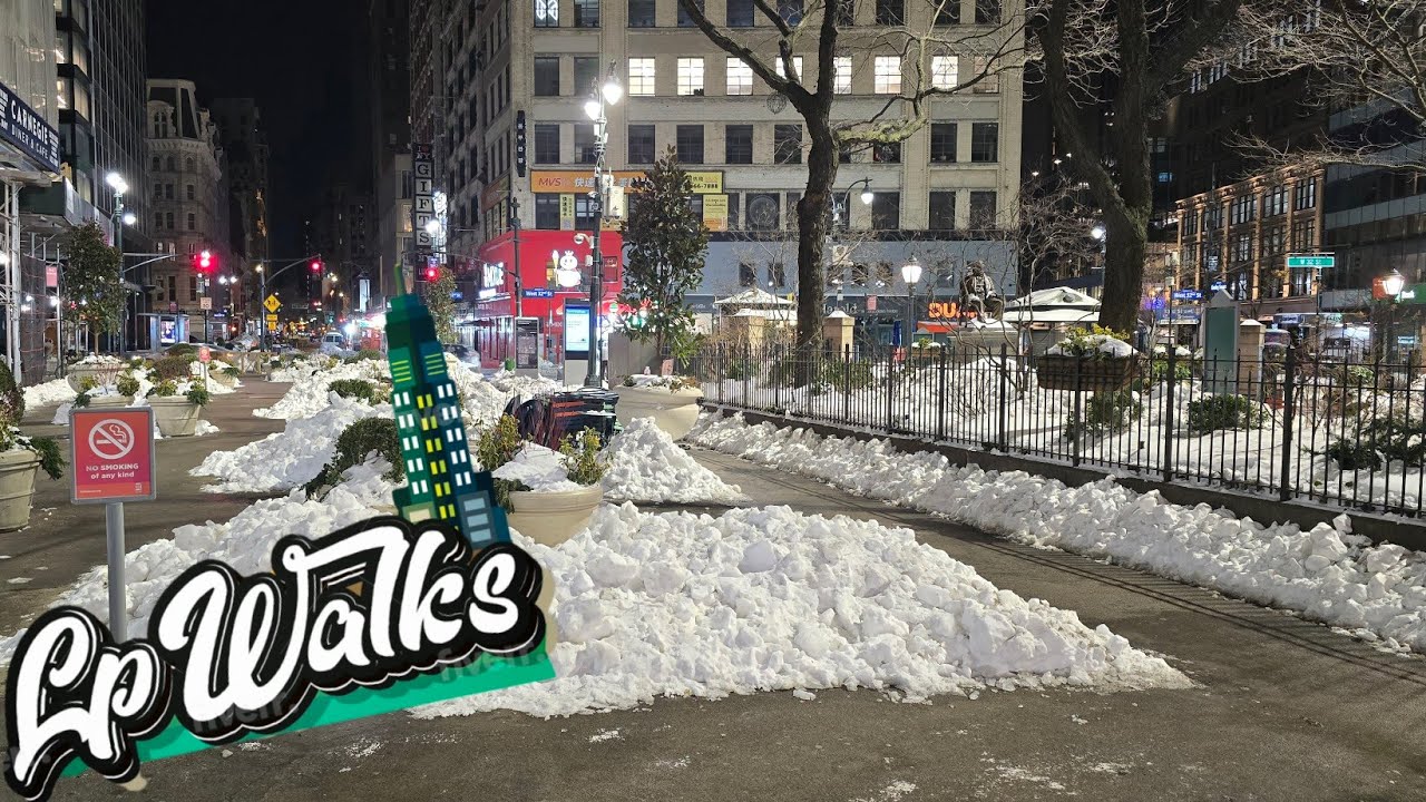 LPWalks Live Late Night Walk New York City🗽FREEZING -14C°(January 30, 2026)