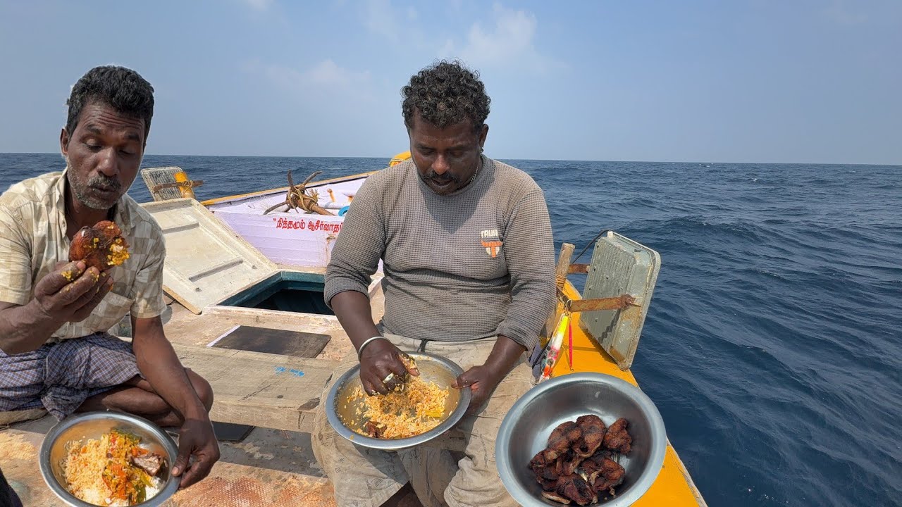 Yummy 😋 Sambar with Fish Fry Cook in Deep Sea 