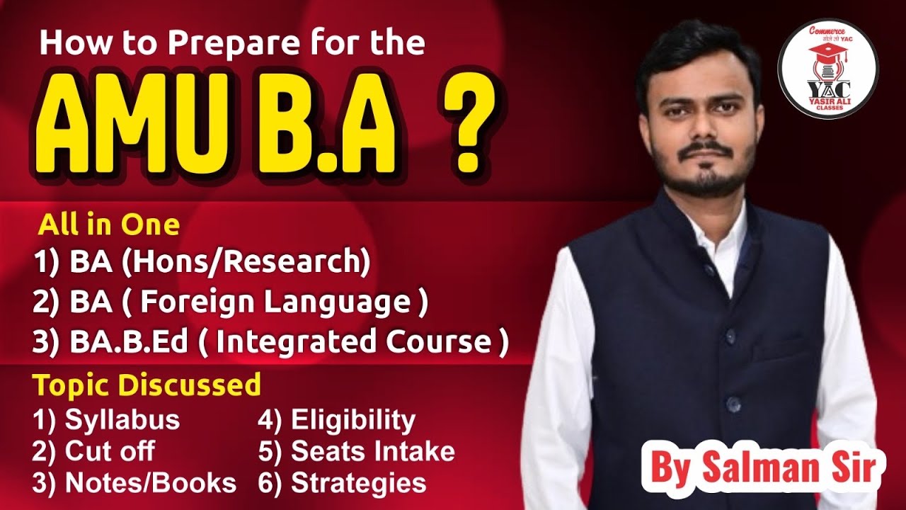 How to Prepare for BA AMU Entrance 25-26 | Syllabus | Strategy | Seats | Books | Eligibility