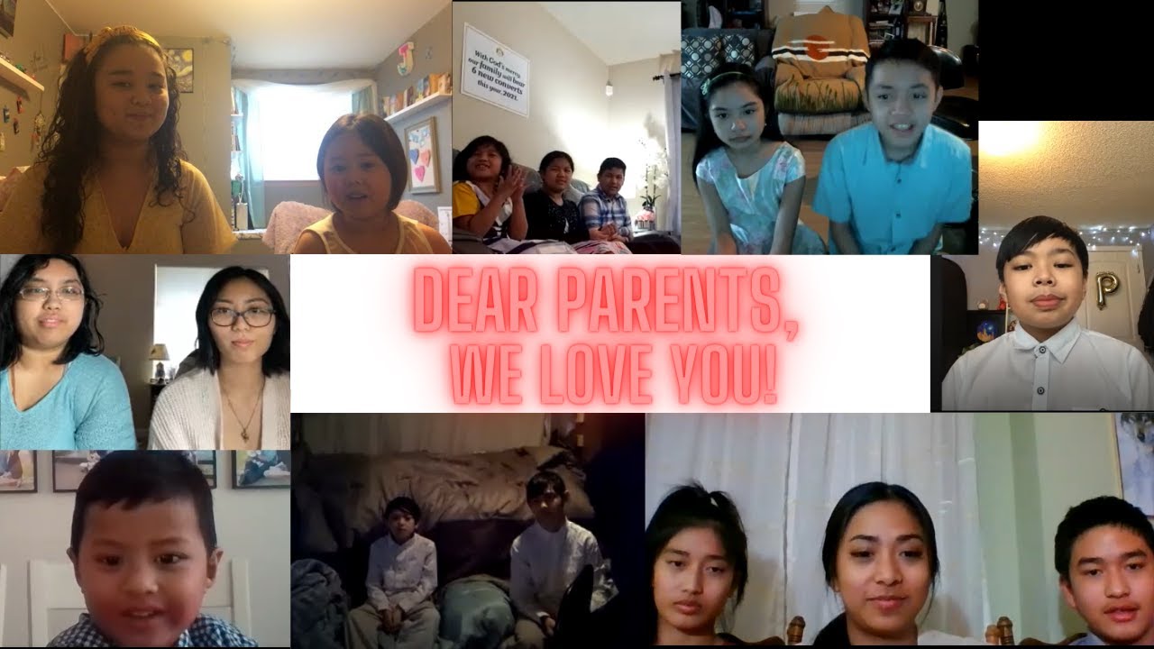 Dear Parents, We appreciate all that you do! We love you!