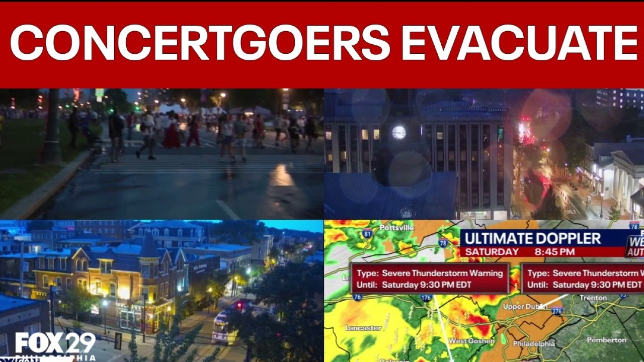 July 4th in Philly: Ben Franklin Parkway shuts down due to weather