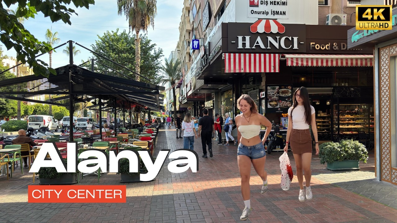 Alanya City Center Walk 2025 | Atat&uuml;rk Street Full Tour in [4K HD/60 fps]