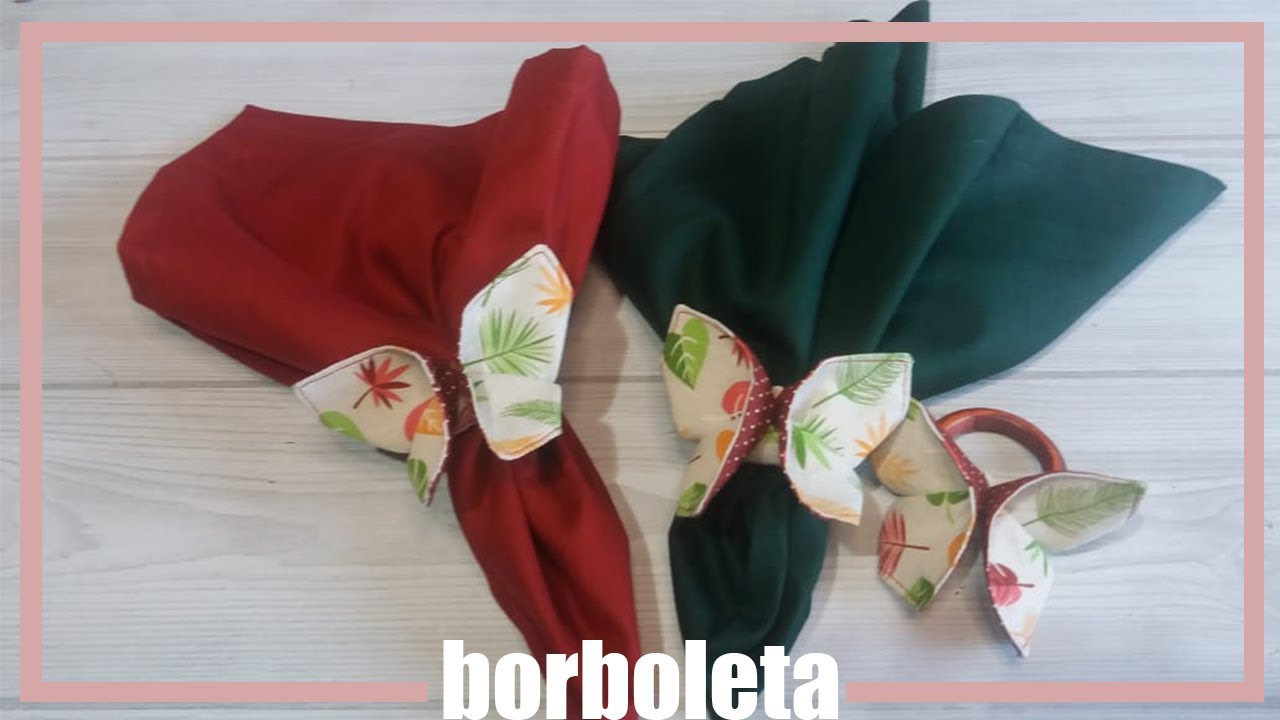 BORBOLETA DE TECIDO MULTIUSO, USEI COMO PORTA GUARDANAPO.