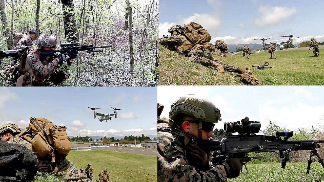 U.S. Marines 1/3 Long Range Air Assault Exercise