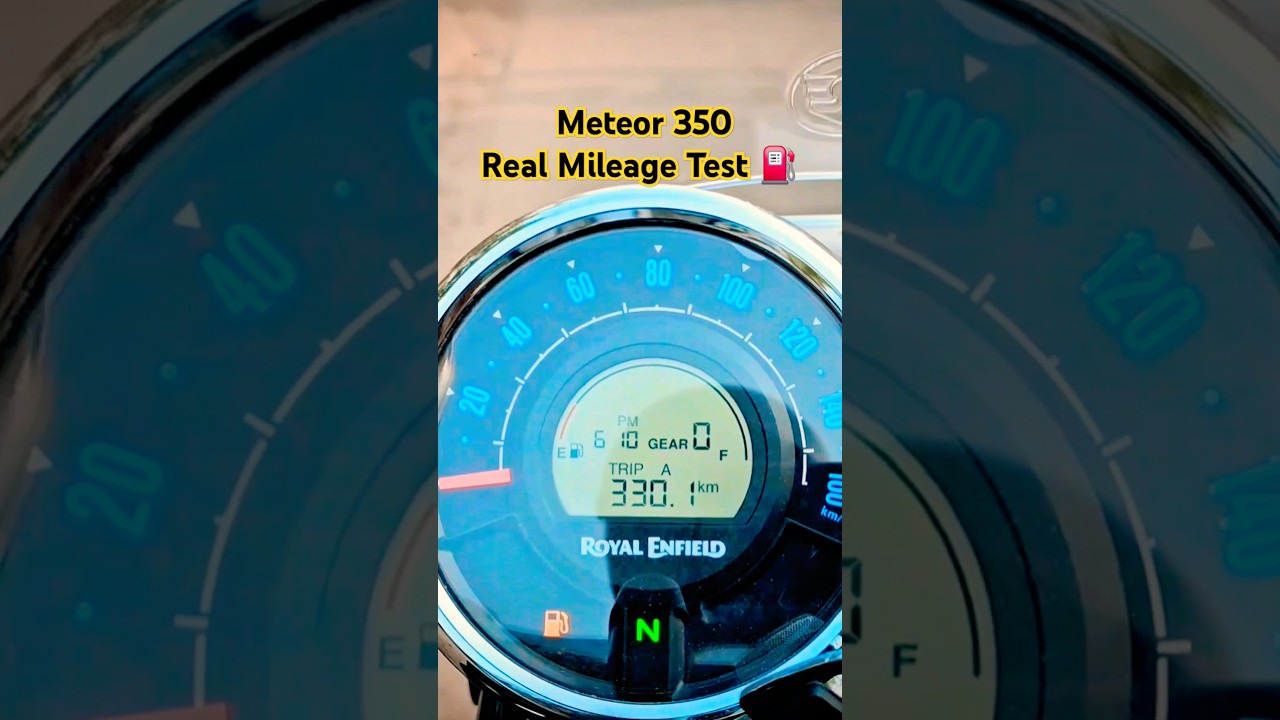 Meteor 350 Real Mileage Test 🔥 | Kitna Deti Hai? 