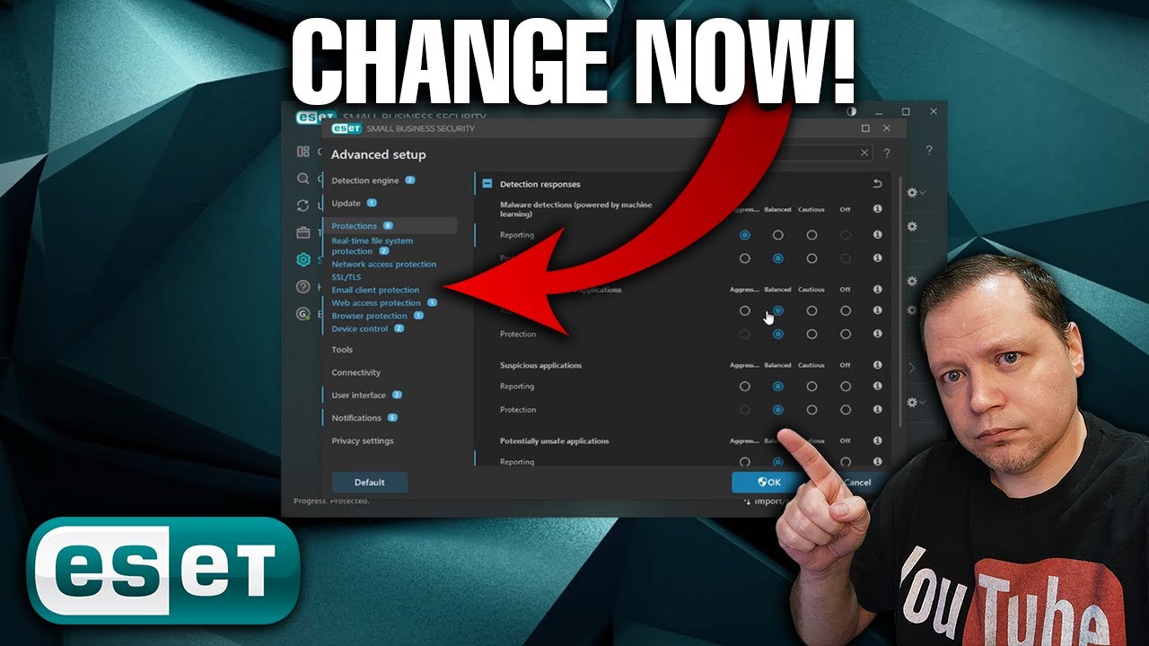 Настройки ESET следует изменить СЕЙЧАС для максимальной безопасности!