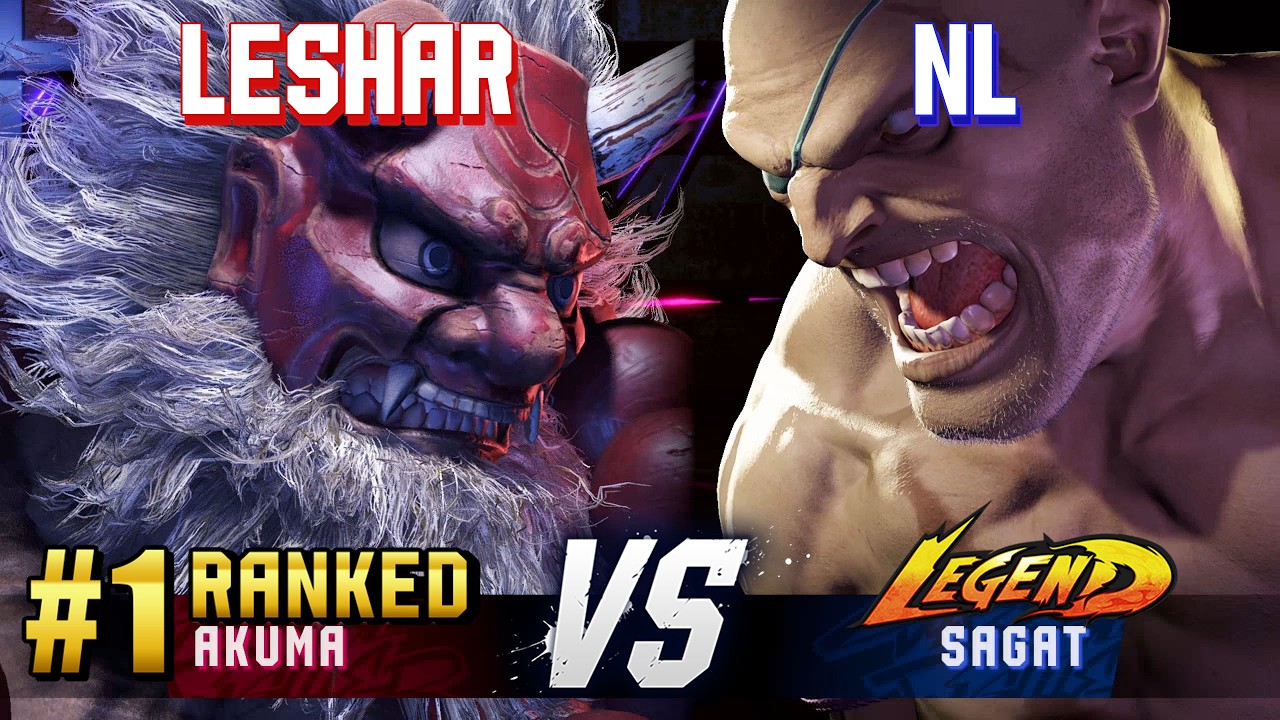 SF6 ▰ LESHAR (#1 Ranked Akuma) vs NL (Sagat) ▰ High Level Gameplay