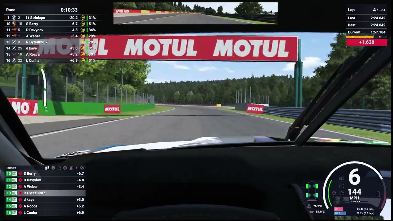 LMU - Spa Daily Race - 23rd to 9th - BMW M4 LMGT3