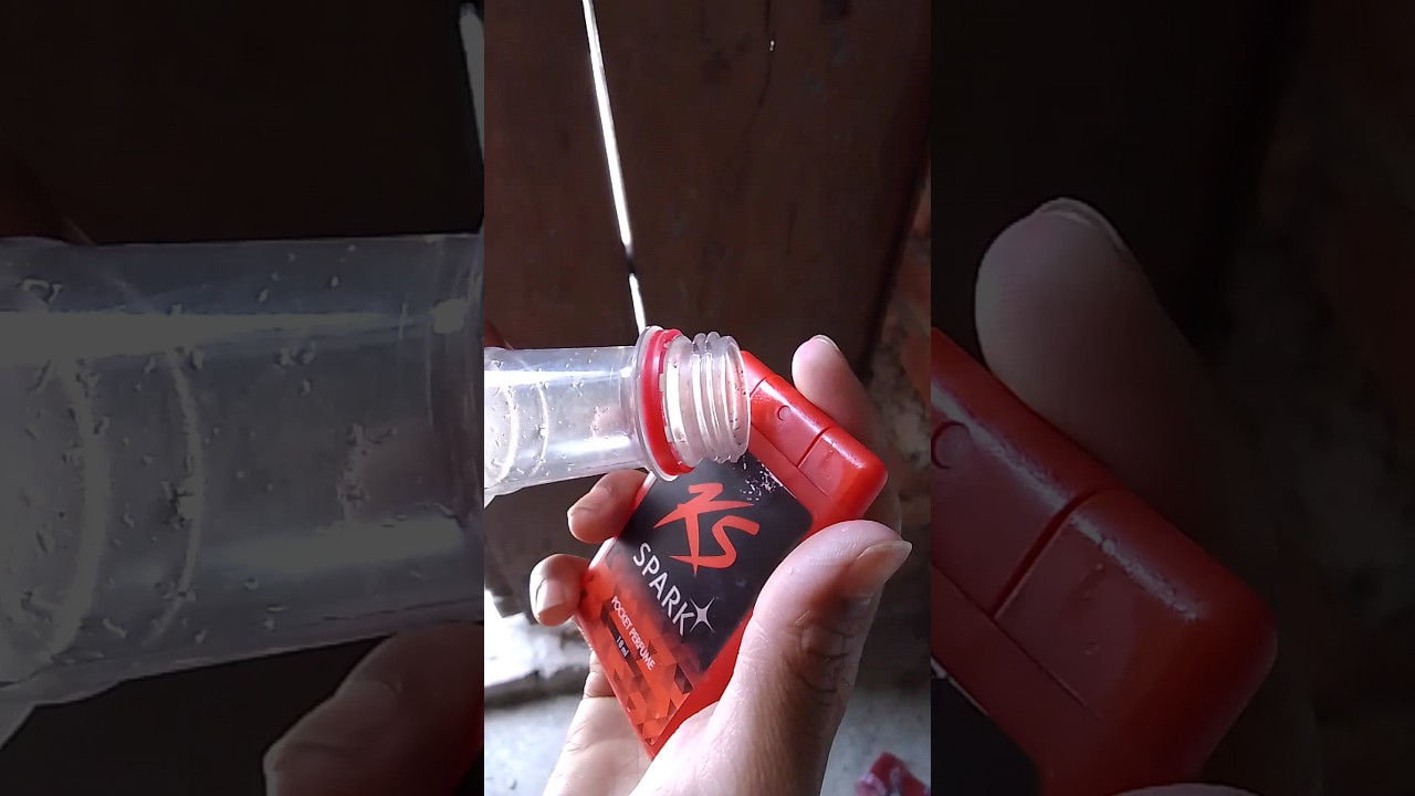 How to make Bottle rocket with perfume mini rocket#shorts#trending