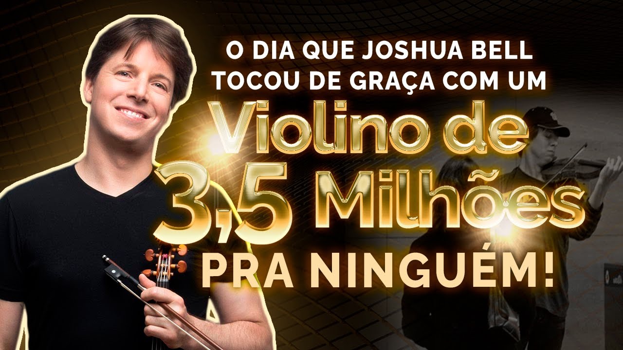 Violinista Milion&aacute;rio toca de gra&ccedil;a no Metr&ocirc; e &eacute; ignorado!