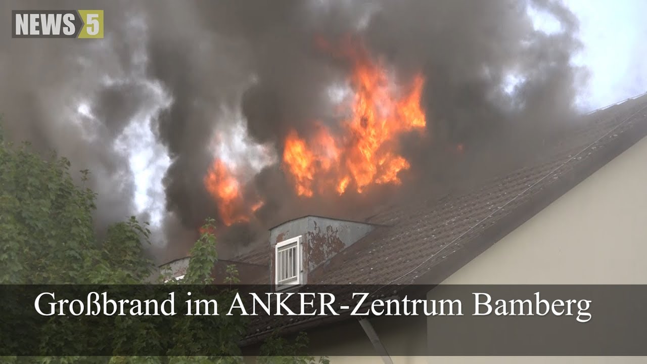 23.09.2018 (BA) Großbrand im ANKER-Zentrum Bamberg