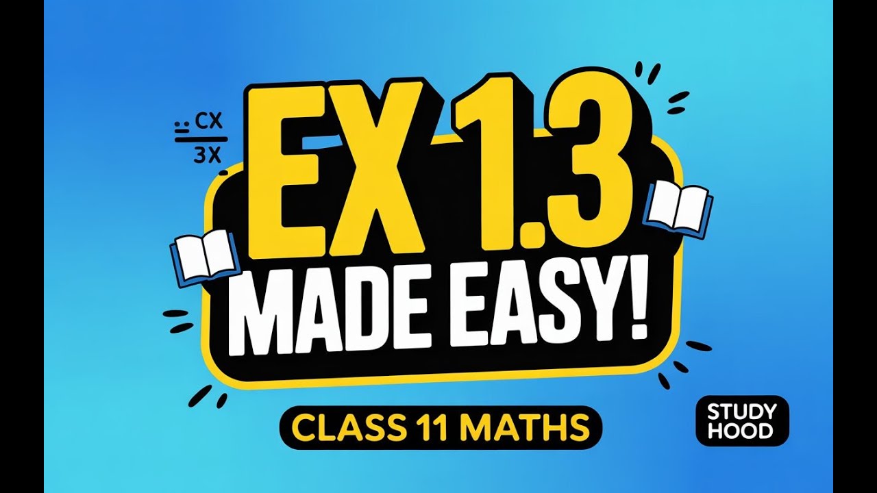 Math|| Class 11 || exercise 1.3 { question 1 part no.1 } SINDH BOARD.