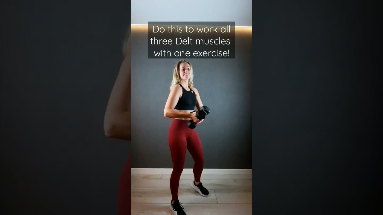 Home workout exercises 💪🏼 Arnold Press Dumbbell #shorts #fitness