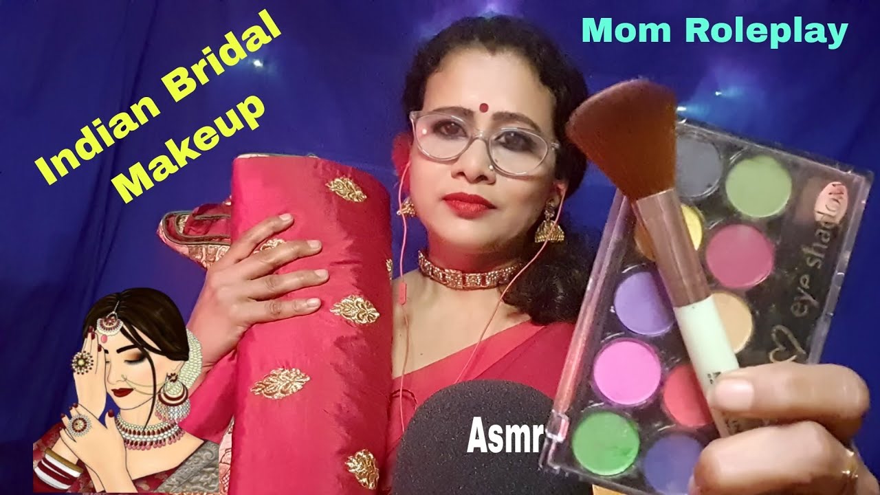 Asmr Mom Does Your Indian Bridal Makeup 💄 | Dearly ASMR| Hindi asmr | Mummy Roleplay Asmr
