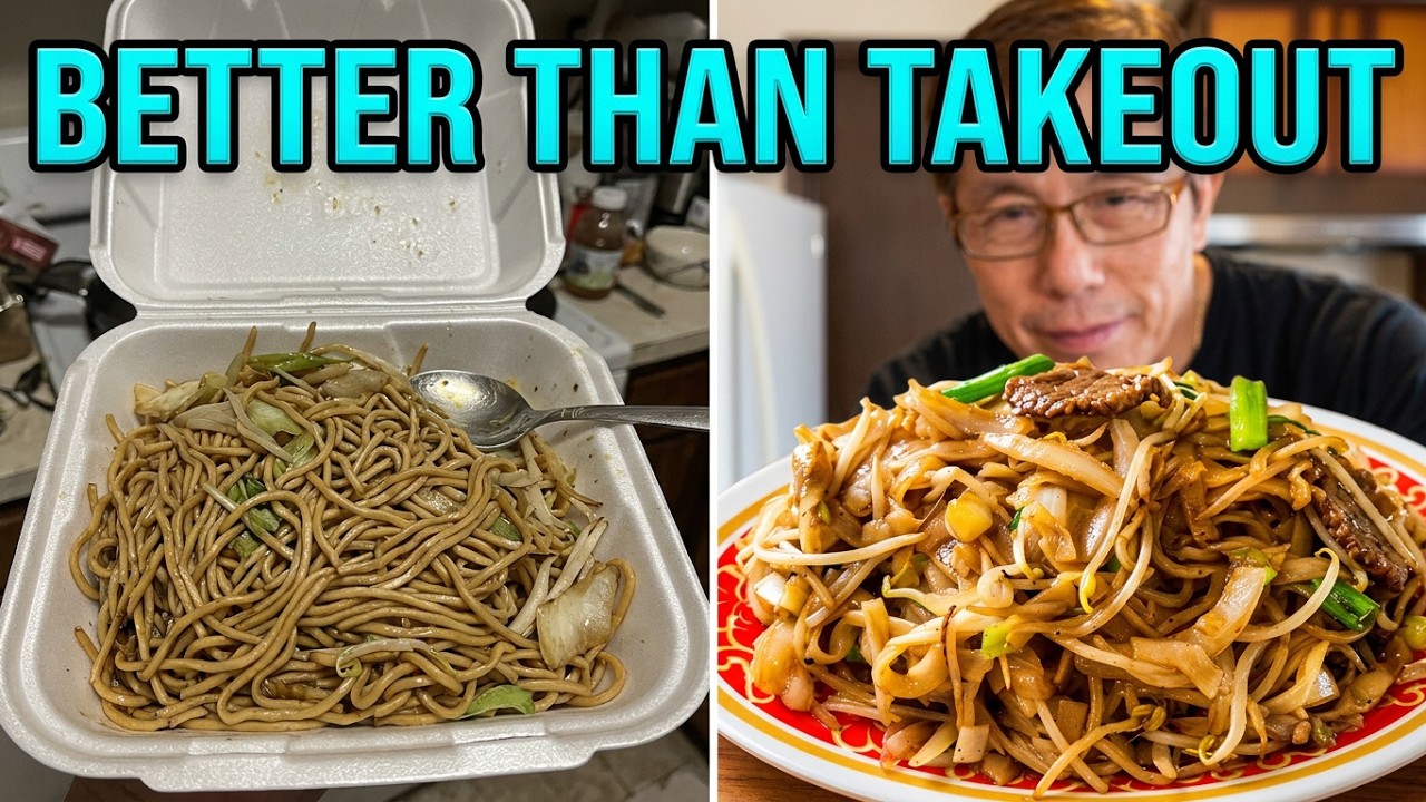 Authentic Beef Chow Foon With Wok Hei (Cheap Chinese Gourmet) Delicious Beef Rice Noodle Recipe 干炒牛河