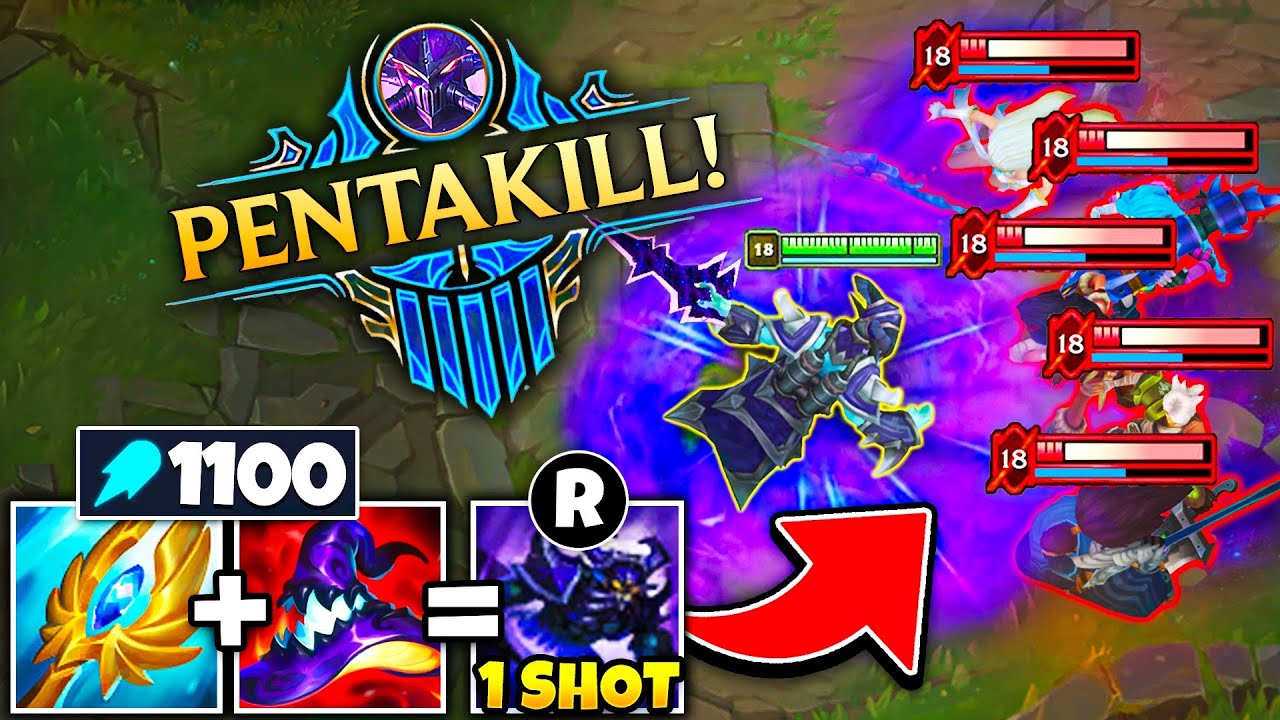WHEN KASSADIN HITS LATE GAME, YOU MIGHT AS WELL JUST FF! (1100 AP, 1V5 PENTAKILL)