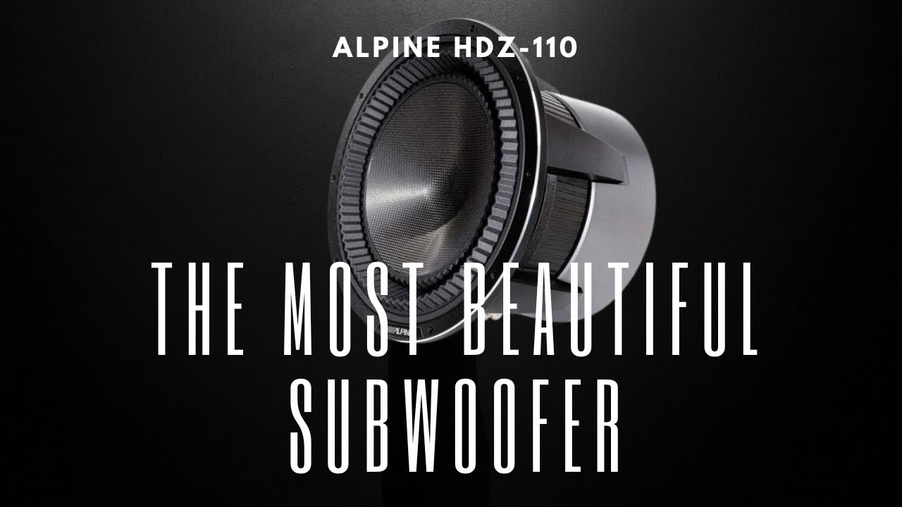 Alpine Status HDZ-110 the most beautiful subwoofer ever
