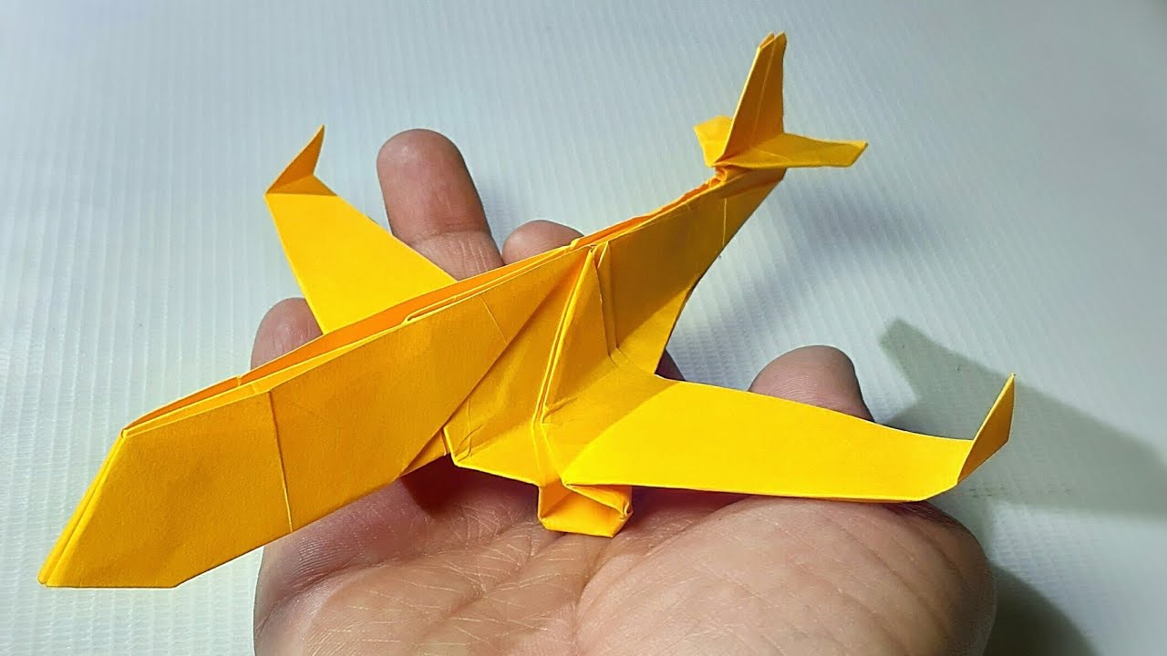 Airbus Jet Plane Origami (TUTORIAL) How to make an Airbus Origami
