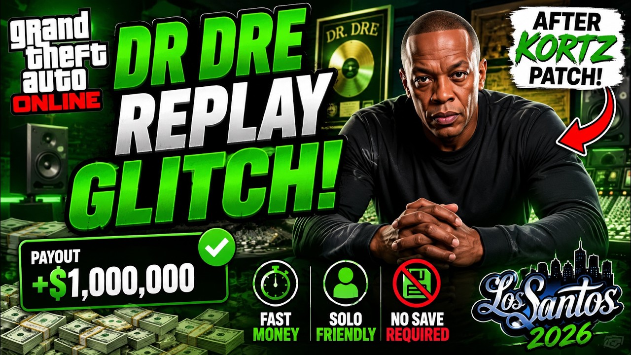 GTA 5 Online DR DRE Replay Glitch AFTER KORTZ Patch! ($1M Every Time) No Save Method (2026)